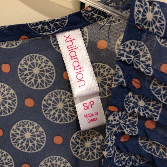 Patterned Tank top  Blouse with polka dots - Picture 3 of 3